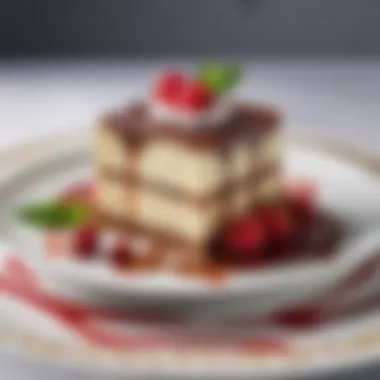 Elegant presentation of Algida Vienetta dessert