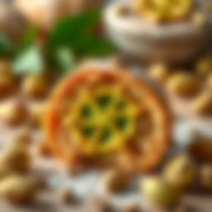 Antep Fıstıklı İzmir Bombası showcasing its rich green pistachio filling.