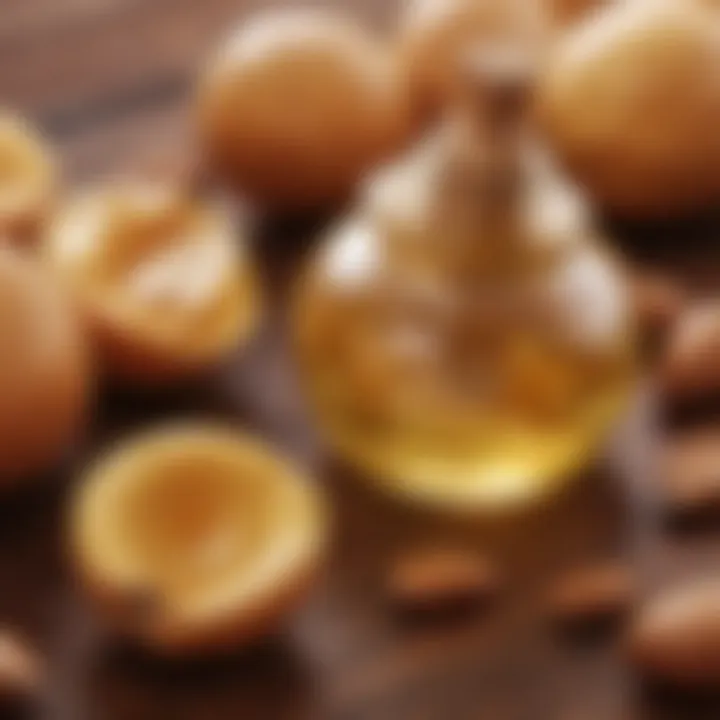 Hair treatment using argan oil for shine