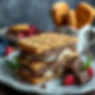 Decadent Chocolate Sandwich Decadent chocolate sandwich with biscuits