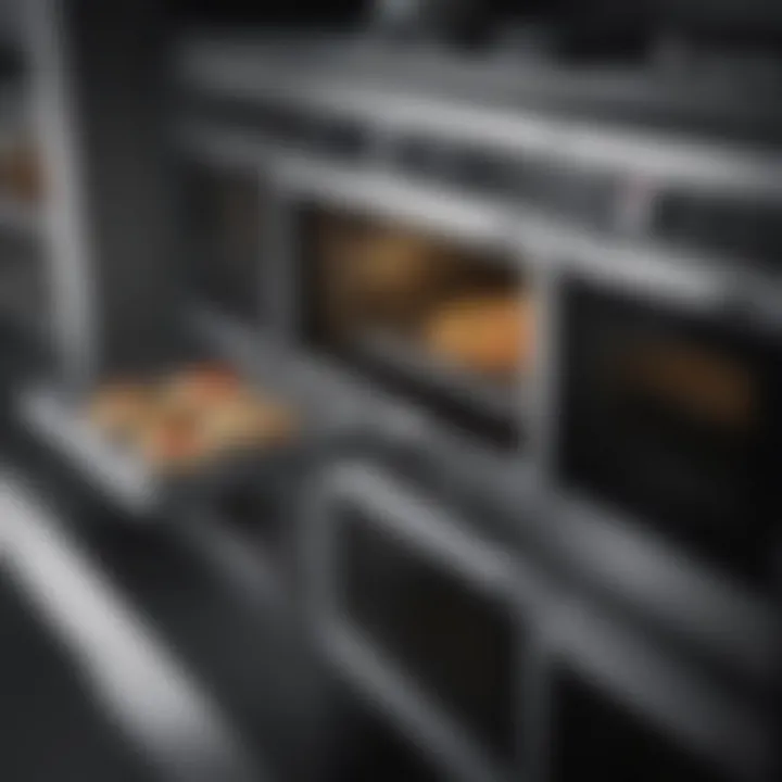 Close-up of Bosch oven controls and interface