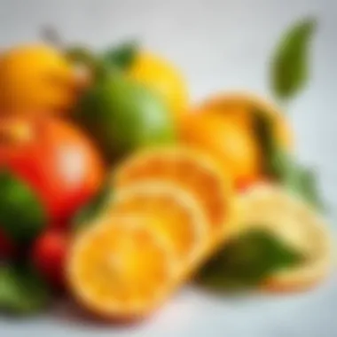 Vibrant citrus fruits rich in Vitamin C