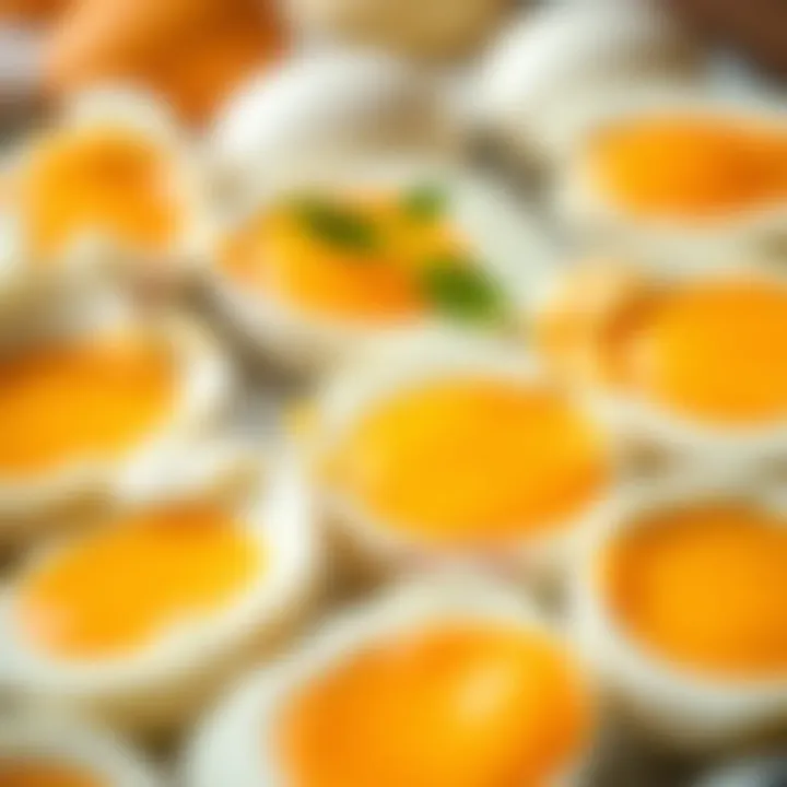 An assortment of eggs highlighting yolks as a source of vitamin D