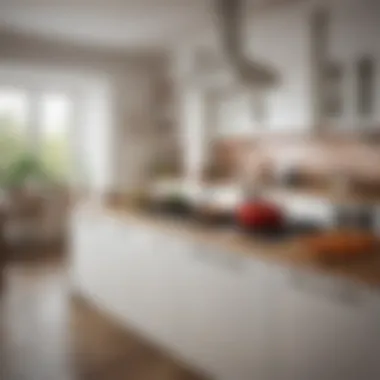 Elegant kitchen setup with high-quality pots