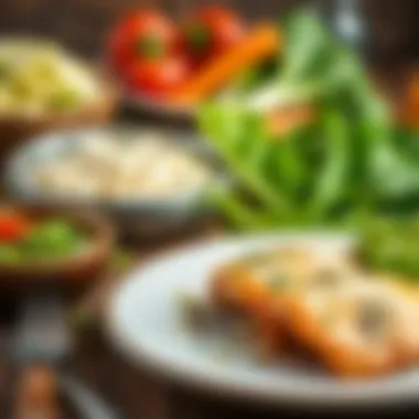 Nourishing Your Body for Weight Loss Healthy meal preparation featuring fresh vegetables and lean proteins