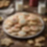 A beautifully arranged platter of Halley sugar cookies showcasing their delightful texture and color.