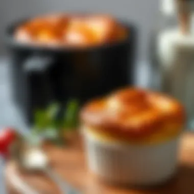 Perfection: Souffle with Golden Crust Finished souffle with a golden crust and soft center