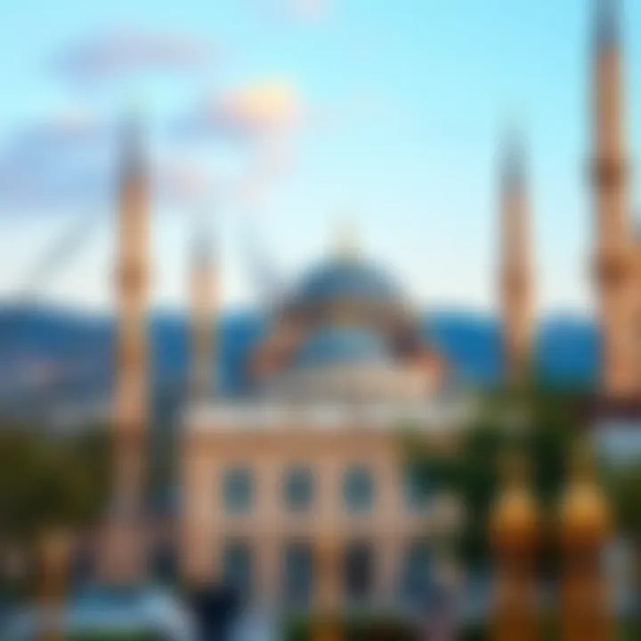 A serene view of a mosque in Konya during Ramadan