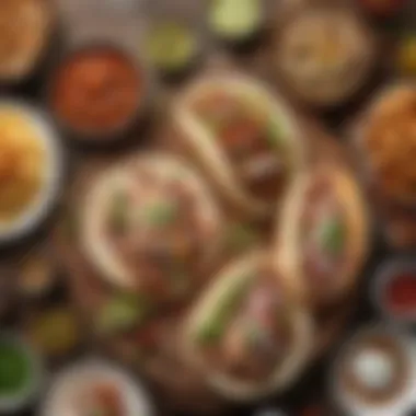Döner Delights: An Inviting Culinary Experience An inviting table set with various döner dishes and sides