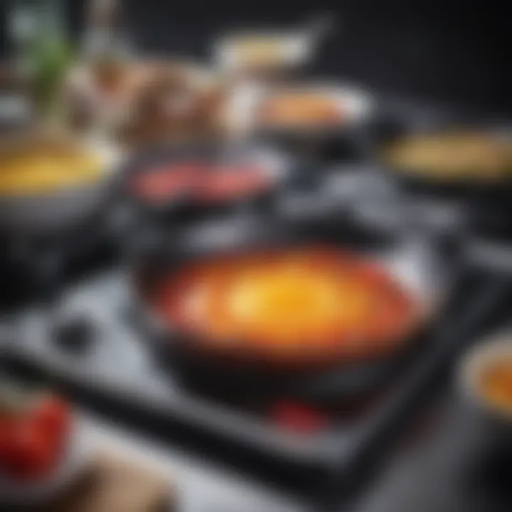 Energy-efficient Kumtel cooktop in use