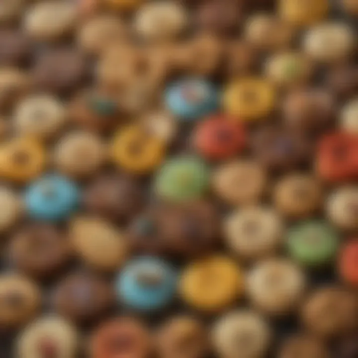 A selection of unique cookie flavors inspired by diverse culinary traditions.