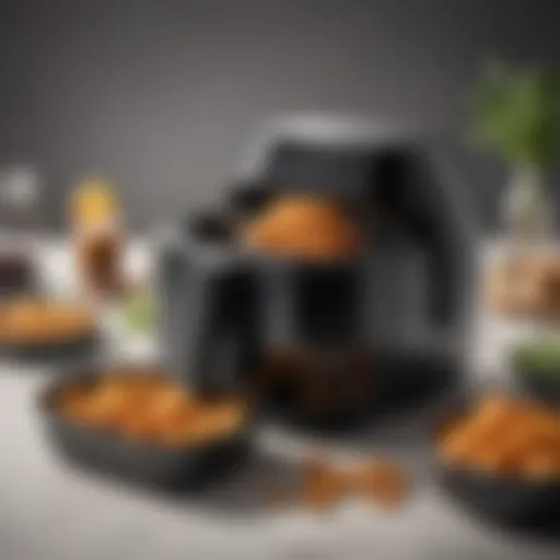 Detailed design of the Philips Airfryer basket showcasing its unique features.