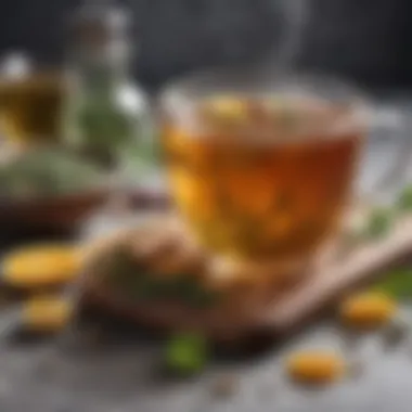 Soothing Herbal Tea for Comfort Warm herbal tea infused with calming ingredients to soothe cramps