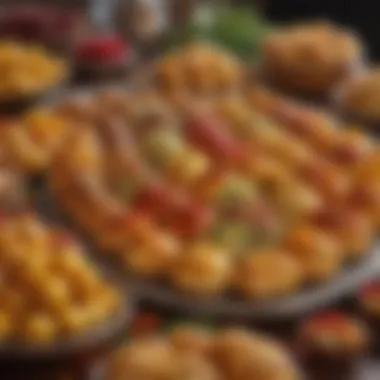 Traditional sweets and desserts displayed for celebrations